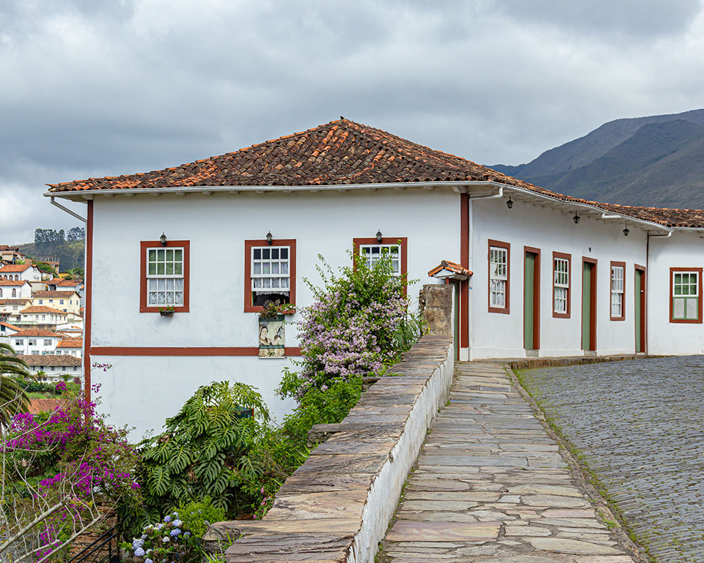 Vista ilustrativa de Ouro Preto para a seção de apresentação